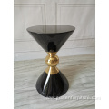 Hourglass End Table with Fibreglass